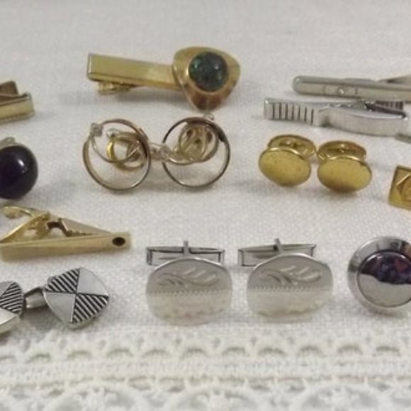 Other - Lot of 5+ Pairs of Vintage Cuff Links/Tie Clips